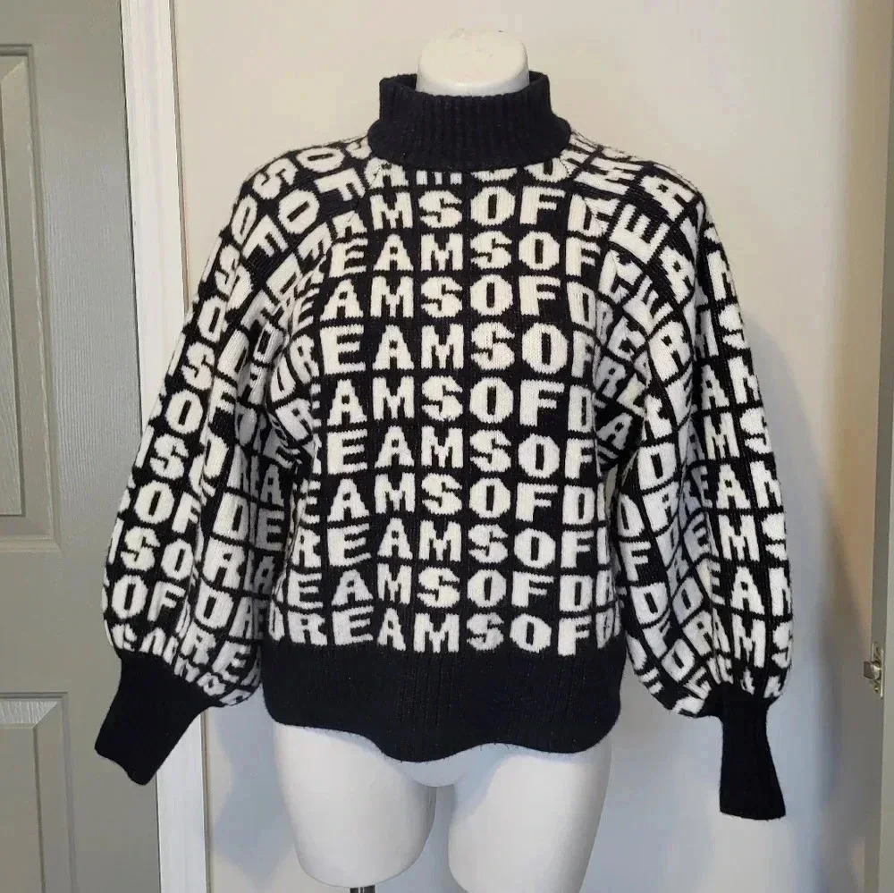 H&M | Oversized Knit Sweater Turtleneck Dreams of Dreams(S)